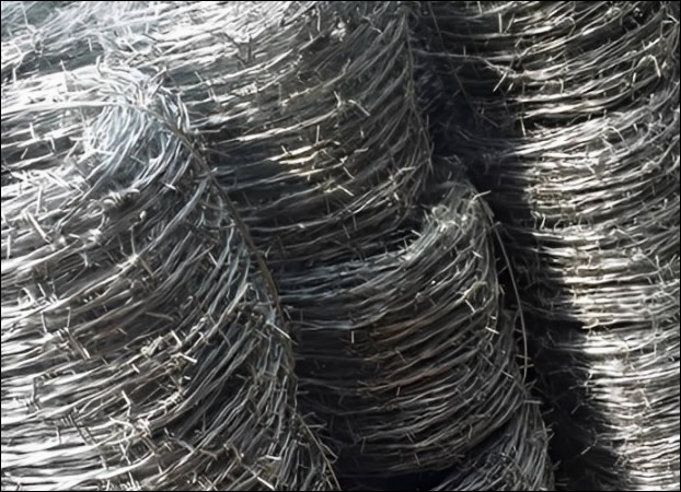 12 gauge galvanized barbed wire double strand twisted