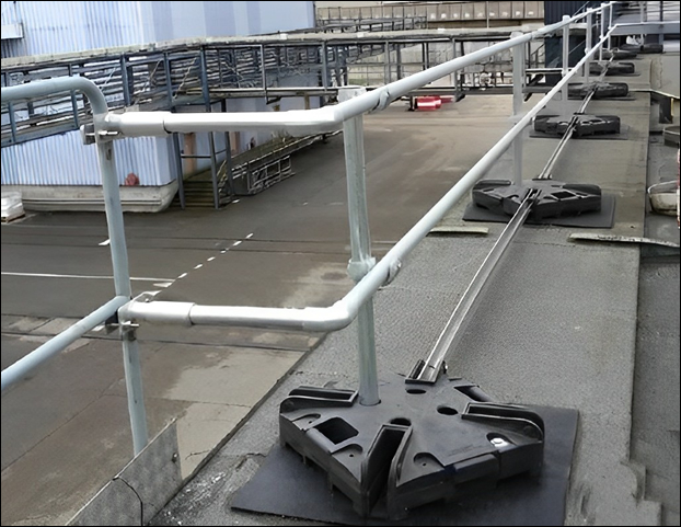 Steel pipe guard rails for plants and factories safety